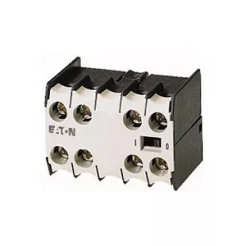 Eaton 22DILE pagalbinis kontaktų blokas 2NO+2NC, varžtiniai gnybtai, priekinis montavimas DIL E kontaktorių serijai
