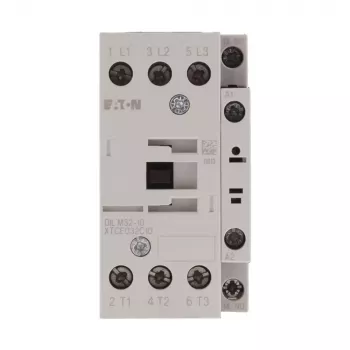 Eaton DILM32-10 galios kontaktoris, 3 polių, 32 A, 230 V AC 50 Hz / 240 V AC 60 Hz ritė, 1 NO pagalbinis kontaktas