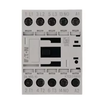 Eaton DILM15-10 24 V DC galios kontaktoriai, 3 polių, 15 A, 7,5 kW, 1 NO pagalbinis kontaktas