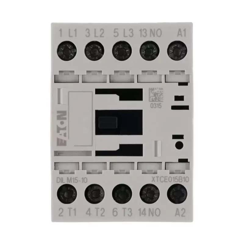 Eaton DILM15-10 24 V DC galios kontaktoriai, 3 polių, 15 A, 7,5 kW, 1 NO pagalbinis kontaktas