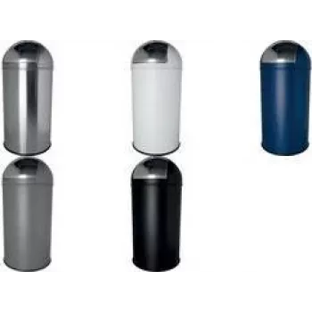 Helit H2401795 30 litrų šiukšliadėžė, juoda, apvali, polipropilenas