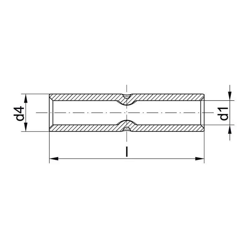 KLAUKE 28R Varinė presuojama jungtis 95 mm² laidams, DIN 46235, E-Cu