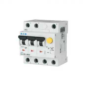 EATON FRBMM-B20/3/003-A 20A 30mA 3 polių RCBO A tipo B charakteristika