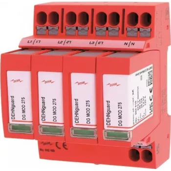 DEHN DG MP TNS 275 4 polių 275V AC 20kA 2 tipo apsaugos nuo viršįtampių įtaisas