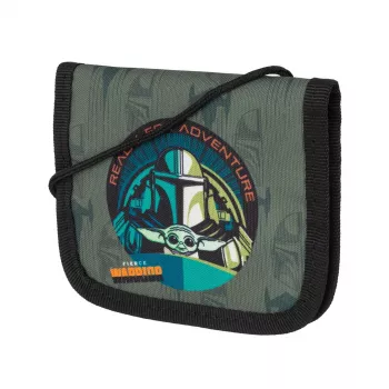 McNeill Star Wars The Mandalorian krūtinės krepšys – juoda ir pilka