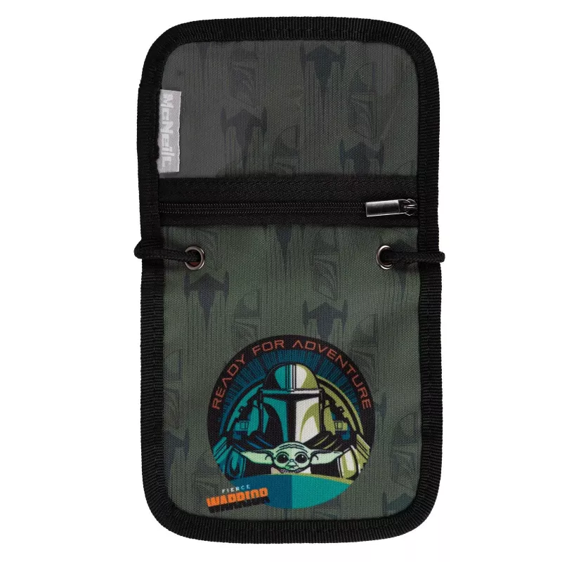 McNeill Star Wars The Mandalorian krūtinės krepšys – juoda ir pilka