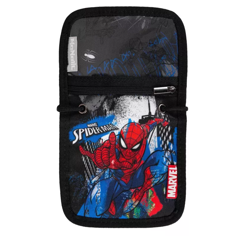 McNeill Marvel Spider-Man antkrūtinė kuprinė su ID langeliu, raudona/mėlyna