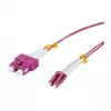 SYNERGY21 OM4 dvipusis šviesolaidžio šuoras LC-SC 1,5 m 50/125 µm LSZH Aqua