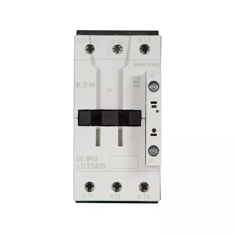 Eaton DILM40 3 polių kontaktorius, 230 V 50 Hz / 240 V 60 Hz ritė, 18,5 kW AC-3 400 V, 1NO+1NC