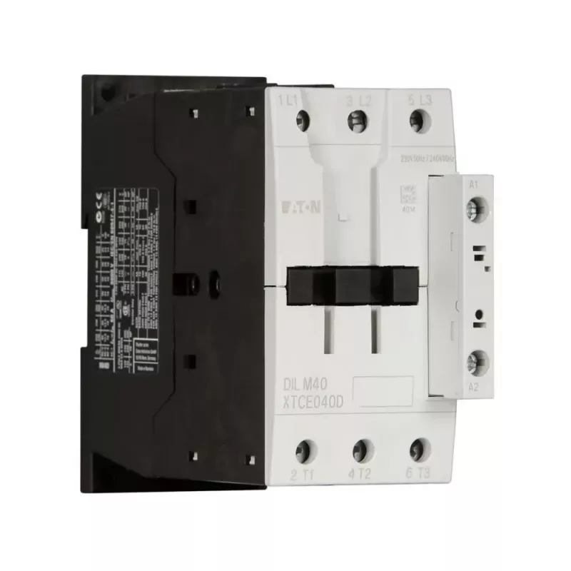 Eaton DILM40 3 polių kontaktorius, 230 V 50 Hz / 240 V 60 Hz ritė, 18,5 kW AC-3 400 V, 1NO+1NC