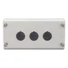 Eaton M22-I3 paviršinio montavimo korpusas, 3 išpjovos, pilkas RAL 7035, IP66/IP67/IP69K, 80x153x56mm