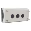 Eaton M22-I3 paviršinio montavimo korpusas, 3 išpjovos, pilkas RAL 7035, IP66/IP67/IP69K, 80x153x56mm