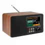 Albrecht DR 863 DAB+ FM skaitmeninis radijas su Bluetooth, mediniu korpusu, spalvotu ekranu ir įkraunama baterija