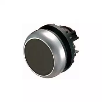 Eaton M22-D-S plokščias mygtuko pavaros elementas, juodas, momentinis, 22,5 mm, IP66/IP67/IP69K