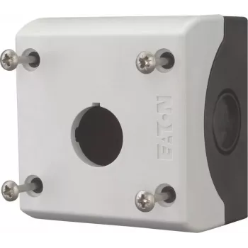 Eaton M22-I1 paviršinio montavimo tuščias korpusas, 1 vieta, pilkas RAL 7035, IP66, 80 x 72 x 56 mm