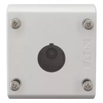 Eaton M22-I1 paviršinio montavimo tuščias korpusas, 1 vieta, pilkas RAL 7035, IP66, 80 x 72 x 56 mm