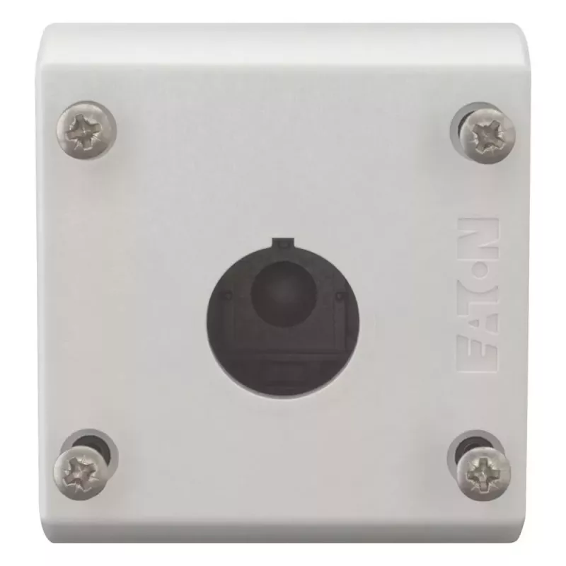 Eaton M22-I1 paviršinio montavimo tuščias korpusas, 1 vieta, pilkas RAL 7035, IP66, 80 x 72 x 56 mm
