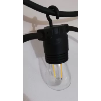 SYNERGY21 S21-LED-001138 LED retro lemputė S14 E27 šiltai balta 1,5W girliandoms