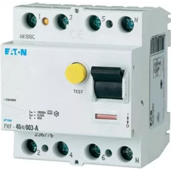 EATON PXF-40/4/003-A liekamosios srovės grandinės pertraukiklis 40A 4 polių 30mA A tipo