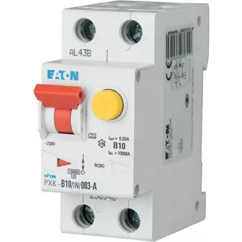 Eaton PXK-B10/1N/003-A diferencialinis automatas 10A 30mA A tipo 1P+N 230V 6kA 2 moduliai
