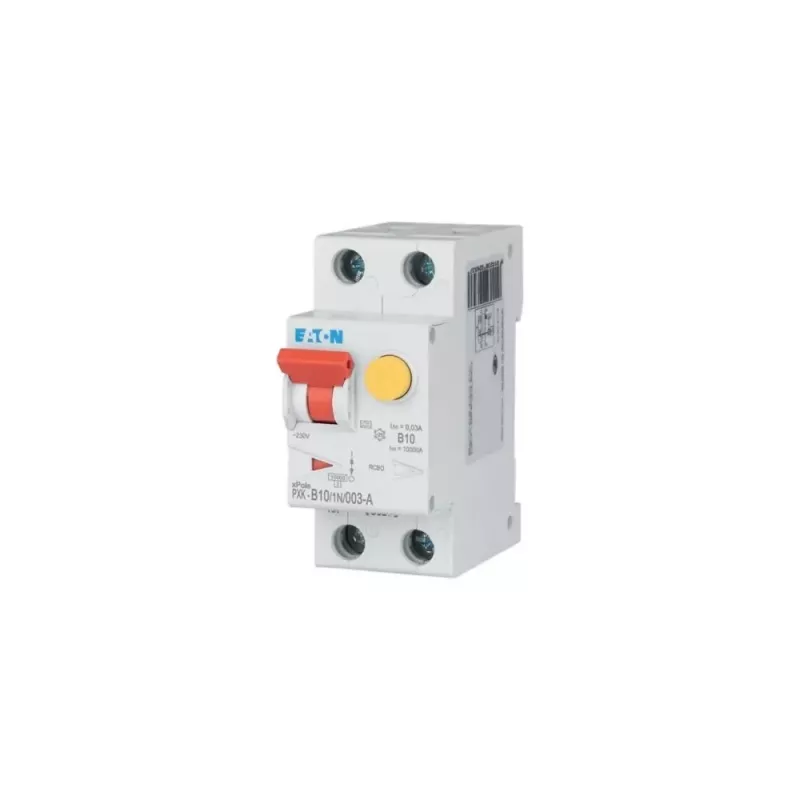 Eaton PXK-B10/1N/003-A diferencialinis automatas 10A 30mA A tipo 1P+N 230V 6kA 2 moduliai