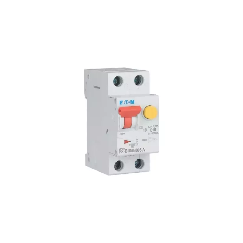 Eaton PXK-B10/1N/003-A diferencialinis automatas 10A 30mA A tipo 1P+N 230V 6kA 2 moduliai