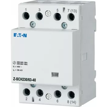 EATON Z-SCH230/63-40 montavimo kontaktoriai, 4 NO, 63 A, 230 V AC ritė