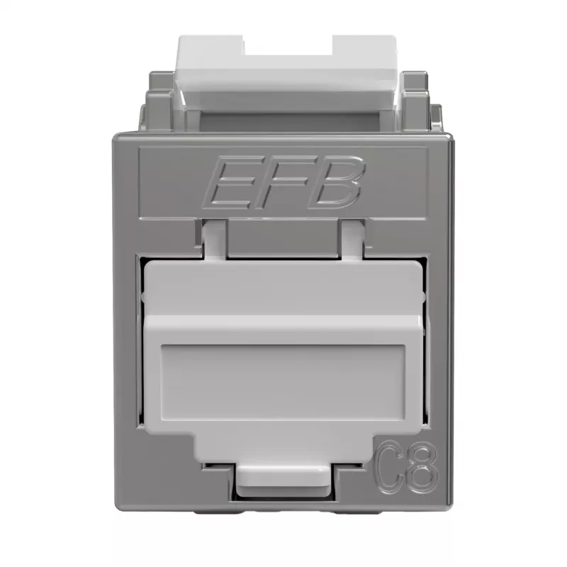 EFB Elektronik E-20096 RJ45 Keystone Slimline Cat.8.1 2000MHz ekranuotas modulis