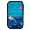 McNeill Disney Stitch krūtinės maišelis mėlynas - vaikų kaklo piniginė su užtrauktuku ir Velcro kišenėmis