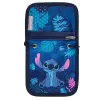 McNeill Disney Stitch krūtinės maišelis mėlynas - vaikų kaklo piniginė su užtrauktuku ir Velcro kišenėmis