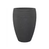 Emsa Landhaus gėlių vazonas 283/65 Black-Granite D47 – 47 cm apvalus vazonas, 38 L, atsparus UV ir šalčiui, vidaus ir lauko