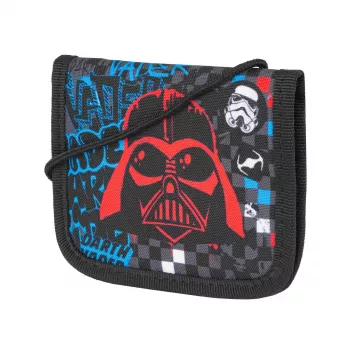 McNeill Star Wars Darth Vader krūtinės krepšys, juodas, 13 x 10 cm, poliesteris, užtrauktukas, reguliuojamas kaklo dirželis