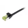 SYNERGY21 S217918 CAT6A S/FTP plonas jungiamasis laidas, 5 m, juodas, LSZH/TPE Superflex, AWG28, 500MHz, 10Gbps