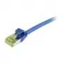 Synergy21 CAT6A S/FTP Patch Cable, RJ45, 500MHz, 2m, mėlynas, Slimline, LSZH, AWG28