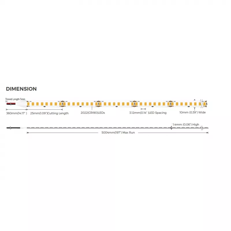 SYNERGY21 S21-LED-F02400234 LED Flex juosta 2022 - 320 WW DC24V 75W HE+HD IP20