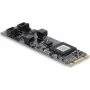 DELOCK CAN 2.0 / CAN FD sąsajos kortelė PCIe M.2 Key B+M, 2 x D-Sub 9, iki 8 Mbps, su galvanine izoliacija ir apsauga nuo viršįtampių
