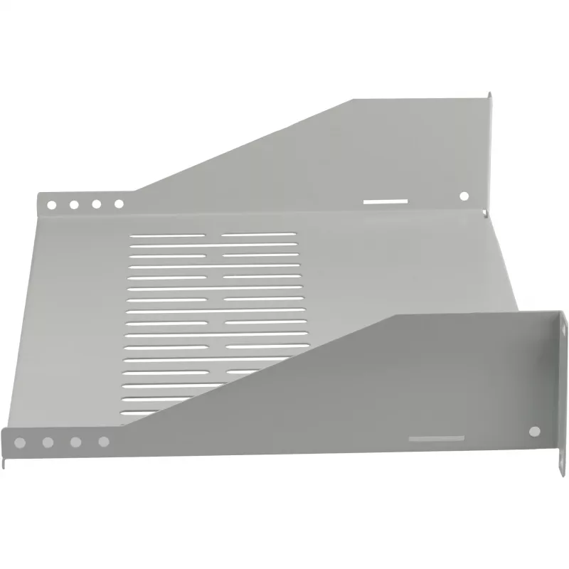 EFB ELEKTRONIK 19 colių 2U fiksuota lentyna, 300 mm gylio, 22 kg apkrova, šviesiai pilka RAL 7035