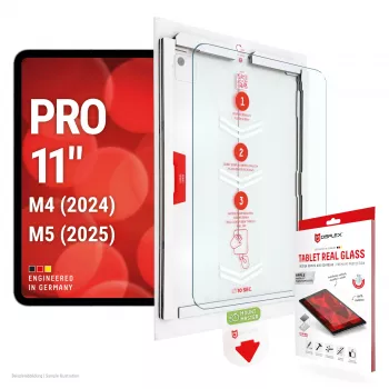 DISPLEX Tablet Real Glass iPad Pro 11 (2024/2025) ekrano apsauginis stiklas, E.V.I.