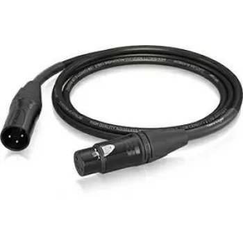 Behringer PMC-150 XLR moteriška–vyriška mikrofono jungtis 1,5 m juoda