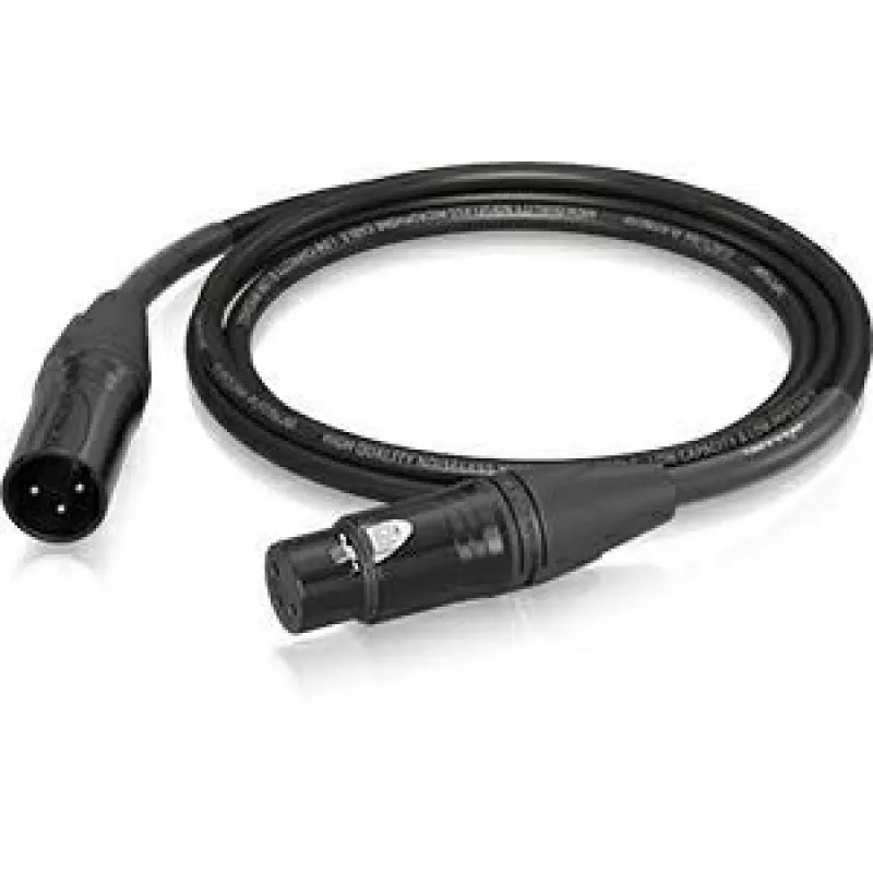 Behringer PMC-150 XLR moteriška–vyriška mikrofono jungtis 1,5 m juoda