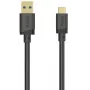 USB-A į USB-C laidas, 5 Gbps, 3 m, juodas