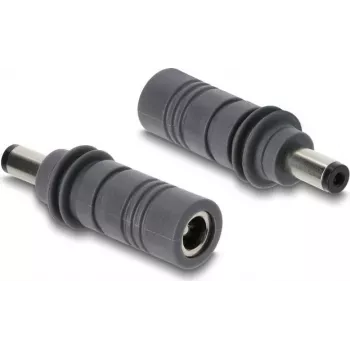 Delock DC 5,5 x 2,1 mm į DC 5,5 x 2,1 mm adapteris, suderinamas su Starlink Mini, pilkas