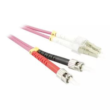 SYNERGY21 S216290 2m LC į ST Duplex Multimodinis OM4 50/125µm šviesolaidžio jungiamasis laidas, 3mm Aqua