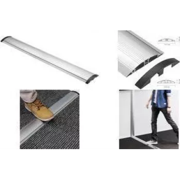 LogiLink Floor Cable Cover, aliuminio ir ABS, 754 x 139 x 22 mm, pjaustomas pagal ilgį, sidabrinis