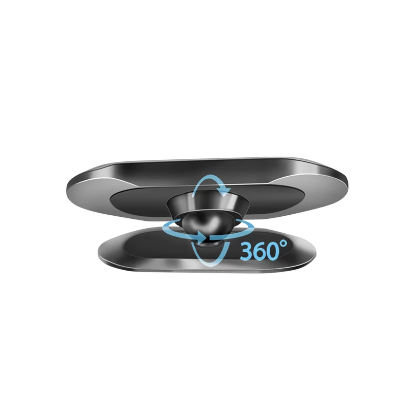 LogiLink Magnetinis automobilio telefono laikiklis ant ventiliacijos grotelių, sidabrinis – 360° sukimasis, neodimio magnetai, universalus
