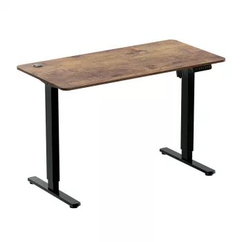 LOGILINK EO0057 elektrinis aukščio reguliavimo stalas, 120x60 cm, vienas variklis, rudas stalviršis, 70 kg apkrova