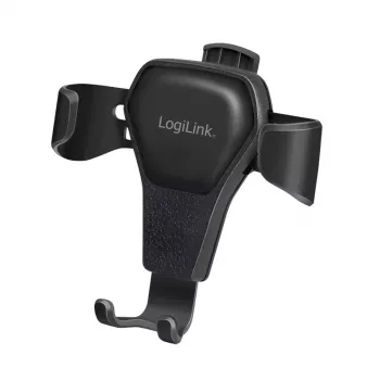 LogiLink AA0164 Universalus išmaniojo telefono laikiklis automobilio ventiliacijos angai, 360° sukimasis, valdymas viena ranka, juodas