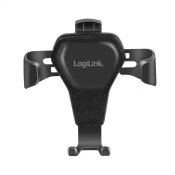 LogiLink AA0164 Universalus išmaniojo telefono laikiklis automobilio ventiliacijos angai, 360° sukimasis, valdymas viena ranka, juodas