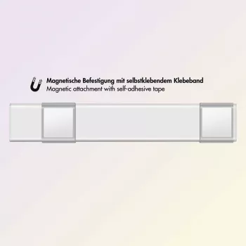 LogiLink LED šviestuvas po spintele, itin plonas, su PIR jutikliu, 200mm, 80lm, įkraunamas per USB-C, magnetinis tvirtinimas, šalta balta šviesa