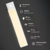 LogiLink LED šviestuvas po spintele, itin plonas, su PIR jutikliu, 200mm, 80lm, įkraunamas per USB-C, magnetinis tvirtinimas, šalta balta šviesa